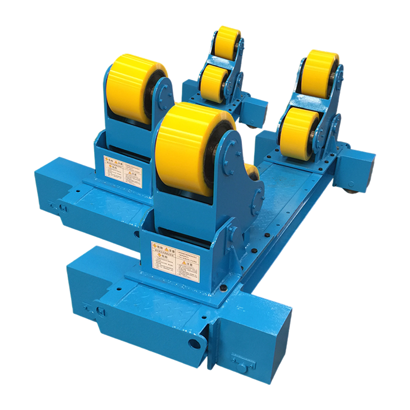 20T Self Aligning Welding Rotator พร้อมการเคลื่อนที่ของวงโคจรแบบแมนนวลและตัวลดการเชื่อมต่อ Cycloidal คู่เพิ่มเติม