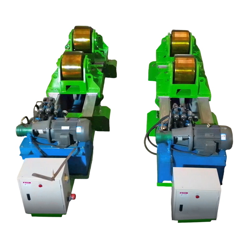 80T Fit Up Welding Rotator พร้อมการดันแนวนอนแบบไฮดรอลิก