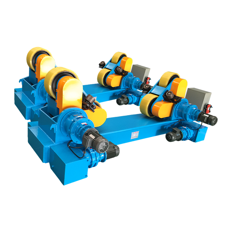 เครื่องเชื่อมโรตารี่แบบปรับแนวได้เอง 40T พร้อมการเคลื่อนที่ของรางไฟฟ้าและฟังก์ชั่นป้องกันการดริฟท์